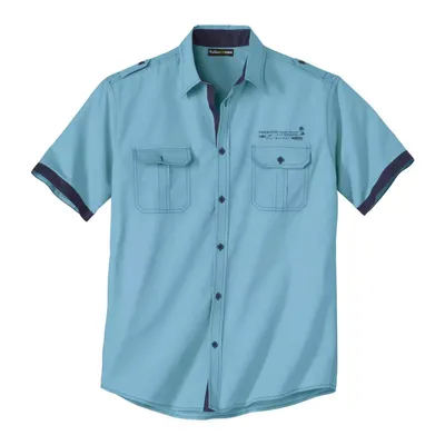 Image de Atlas For Men - Chemise-blouson aviateur pour homme AF438 (M) (turquoise)