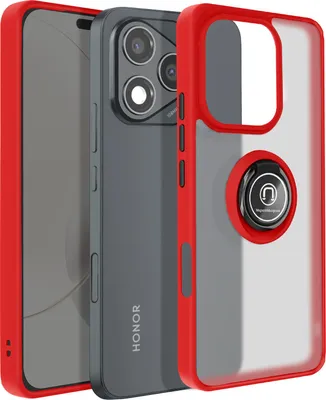 Immagine prodotto di Avizar, Honor 400 Lite Custodia ad anello magnetica trasparente, rosso