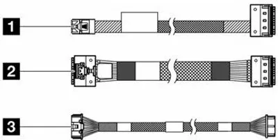 Produktbild von Lenovo - Speicherkabelkit - für M.2 SATA/x4 Chassis NVMe