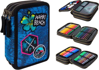 Produktbild von COOLPACK JUMPER 3 B67156 gefülltes Federmäppchen Federmappe Schülermäppchen Federtasche BADGES AUFNÄHER leicht bunt Kinder Mädchen