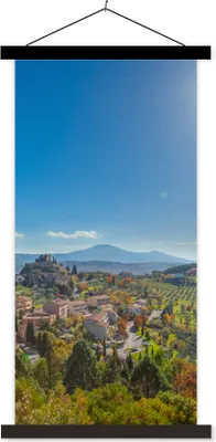 Produktbild von MuchoWow® Textilposter Toskana - Italien - Sonne 40x80 cm mit schwarzem Rahmen - Wandemalerei