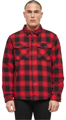 Zdjęcie produktu dla Brandit - Kurtka flanelowa czarny/czerwony - 6XL