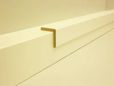 Produktbild von B.S. Bauprogramm Winkelleiste 260 cm 28 x 28 mm Weiß hochglanz