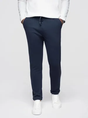 Obrázok produktu pre Ombre Clothing Pánske úpletové nohavice Bugoom granátová XL