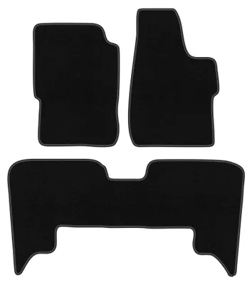 Zdjęcie produktu dla Dywaniki samochodowe welurowe BASIC do: Opel Monterey (1991-1999, SUV) czarne, z mocowaniami