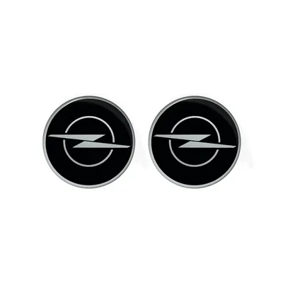 Produktbild von Aufkleber 3D Opel Logo, schwarz, 12 mm