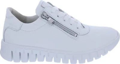 Produktbild von Waldläufer H-Birdy Sneaker mit ProActive Fußbett 916010-169-150, Glattleder, Weiß, Weite H 37 1/2