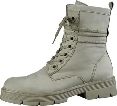 Produktbild von Marco Tozzi Damen Leder Stiefeletten in taupe, 17 cm Schafthöhe, Fleecefutter, weiche Feel me Decksohle