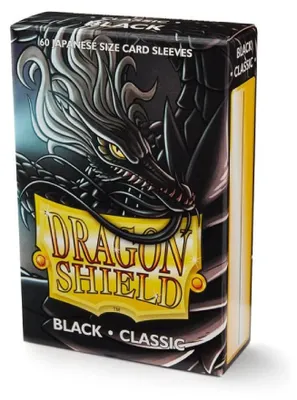Immagine prodotto di 60 Maniche classiche giapponesi Dragon Shield, Farbe:schwarz / black