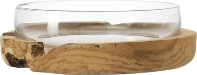 Produktbild von Leonardo Schale TERRA 39 cm mit Teaksockel, 084415