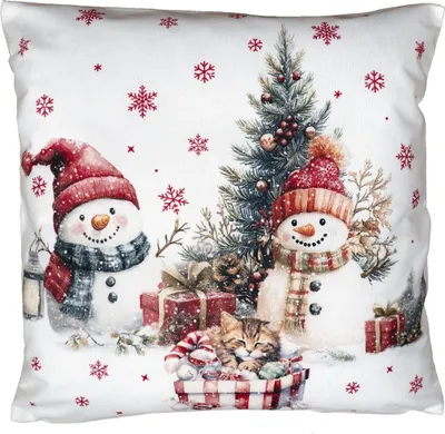Produktbild von Kissenbezug bedruckt Weihnachsmotive Dekokissen Advent