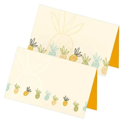 Produktbild von itenga 24x Tischkarten Platzkarten "Ananas"