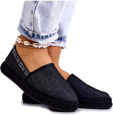 Produktbild von Slipper aus Stoff Espadrilles Big Star JJ274878 Schwarz 38