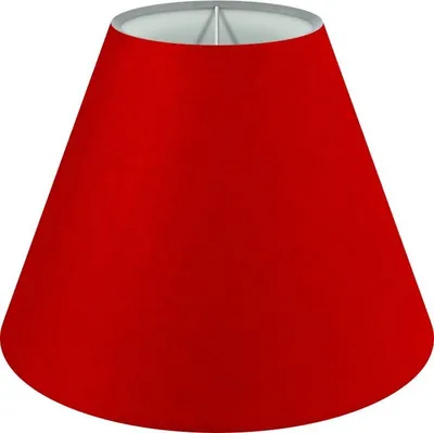 Produktbild von Wogati® Premium Lampenschirm E14/E27 Baumwolle | Rot / Größe: M