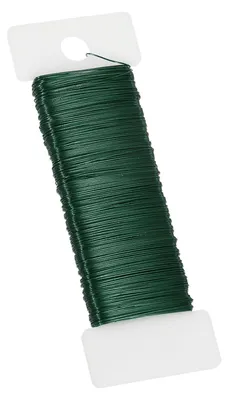 Blumendraht 26 Gauge, 35 m, grün, flexibel für Basteln