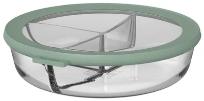 Image de Boîte de conservation en verre Mepal Cirqula, modèle Bento, couleur vert sauge