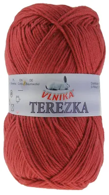 Strickgarn TEREZKA 100% Baumwolle, rot