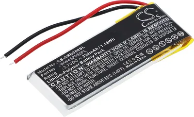 Produktbild von TECHTEK Akku Kompatibel mit [Cardo] Q1, Q3, für [Scala Rider] Q3, Rider FM, Rider Solo Ersetzt WW452050PL, für WW452050PL_C