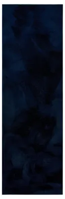 Zdjęcie produktu dla benuta Basic dywan z włókien syntetycznych Furry - Granatowy 70x200 cm - Miękki dywan do salonu - Antypoślizgowy spód - Można prać - Odpowiedni do ogrzewania podłogowego