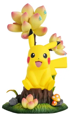 Obrázek produktu pro MORSTORM Studio Pikachu s pařezem | Sběratelská figurka Pokémon | 20 cm