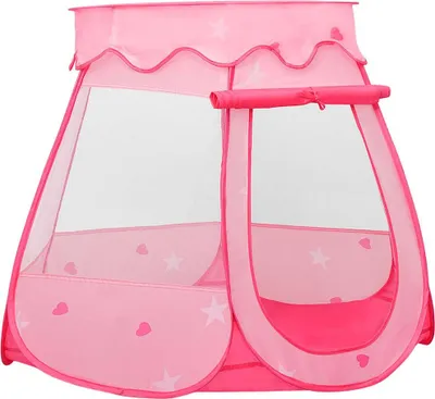 Obrázok produktu pre vidaXL Detský hrací stan s 250 loptičkami ružový 102x102x82 cm