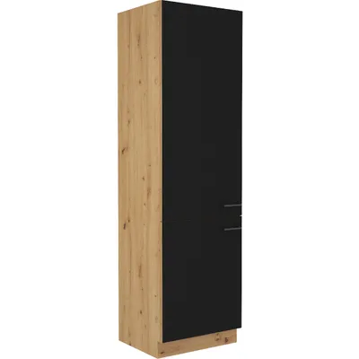 Obrázek produktu pro Skříň na vestavnou lednici 60 MADERA 22 dub artisan / černá