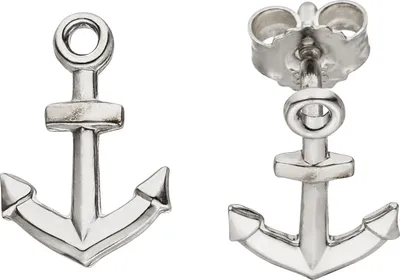 Produktbild von JOBO Ohrstecker Anker 925 Sterling Silber Ohrringe Silberohrringe Ankerohrstecker