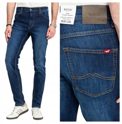Produktbild von MUSTANG | Tramper Tapered Herrenjeans, blauer Denim, W33 L34