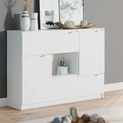Produktbild von Kommode Vicco Ruben Weiß 120 x 84 cm, Model 36280