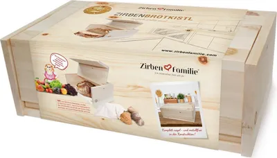 Produktbild von ZirbenFamilie ZirbenBrotkistl inkl. Einlage-Gitter