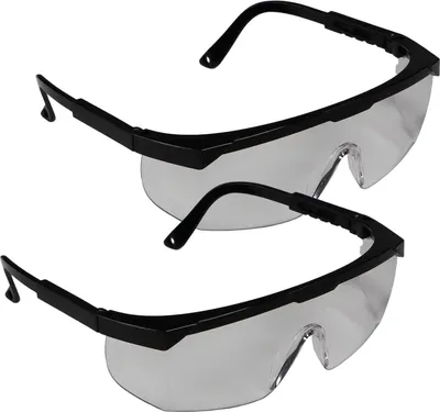 Produktbild von 2er Set Vollsicht Arbeitsbrille Augen Schutzbrille farblos