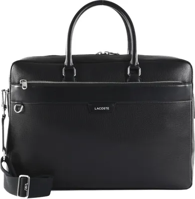 Produktbild von LACOSTE Businesstasche mit Laptopfach Ossian Slim Computer Bag Noir schwarz