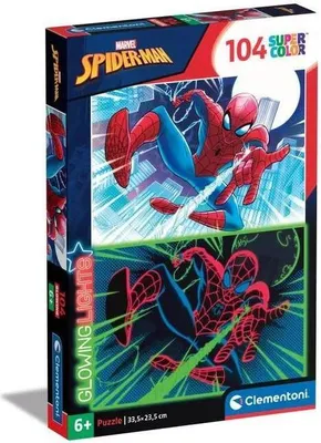 Produktbild von Glowing Lights - Marvel Spiderman, Puzzle
