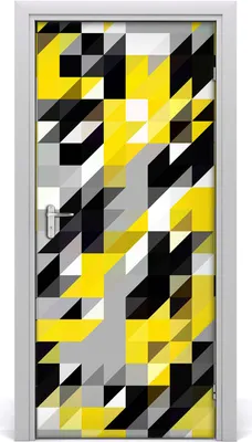 Produktbild von Tulup Türaufkleber 95x205 cm Dekorative Aufkleber Selbstklebend Wasserdichte Tapete Abnehmbar Schlafzimmer Wohnzimmer Wohnkultur - geometrischer Hintergrund