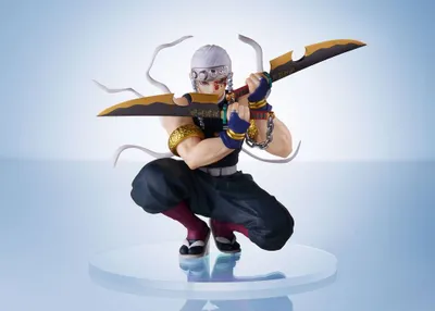 A statue of Tengen Uzui from Demon Slayer.