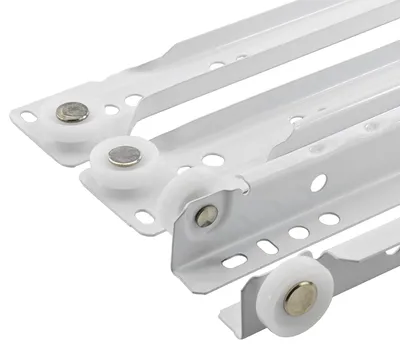 Immagine prodotto di Omgoods - 20 pezzi di guide per cassetti - binari in acciaio da 350 mm con capacità di carico di 30 kg