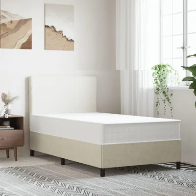 Obrázek produktu pro VidaXL 372840, Jednolůžko/dvoulůžko, Matrace s péry, Střední, Černá, Bílá, Dospělí, Polyester