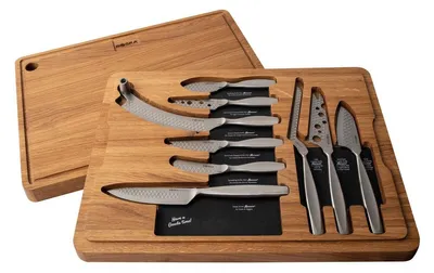 Immagine prodotto di Boska Charcuterie-Set Monaco+ Ultimate 10-tlg., Eichenholz, Edelstahl, 307200