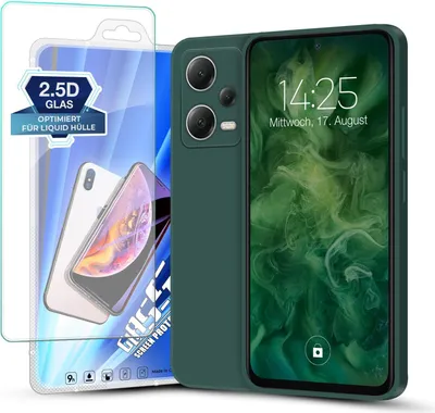 A product shot of a phone case and screen protector.