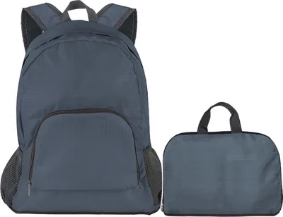 Produktbild von Reise Rucksack Faltbar City Tasche Handgepäck Camping Wandern Sporttasche leicht - Grau