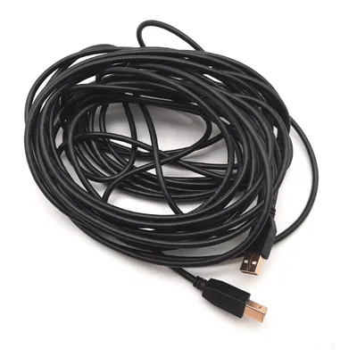 Produktbild von InLine 20801 USB 2.0 Kabel Typ a Stecker auf Typ B Stecker Vergoldete PINs 10M Schwarz Kabelverbindung Adaptergestaltung