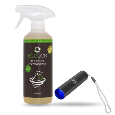 Produktbild von ECODOR | UF2000 4Pets Urin-Geruchsentferner | 500 ml + Urinflecken-Detektor | Set
