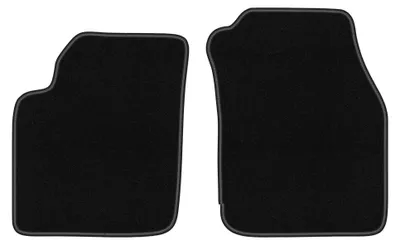 Productafbeelding van Velours voormatten voor Ford Ka MK1 1998-2006 (hatchback) – 2-delig, zwart, op maat – Wielganizator BASIC