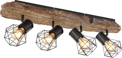 Produktbild von Globo Lighting Strahler Metall schwarz, 4x E27