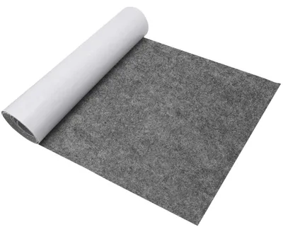 Produktbild von Selbstklebender Filz - Vielseitiger Bastelfilz für Innenraumverkleidung und DIY-Projekte - Mittelgrau - 1 mm - 40x200 cm