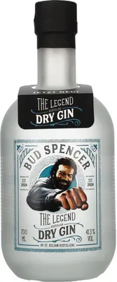 Image de Bud Spencer THE LEGEND Dry Gin 41,3% Vol. 0,7l