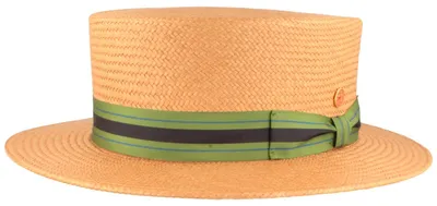 Mayser Kreissäge Boater Gondolo aus Panama-Stroh Cuenca-Stil in braun