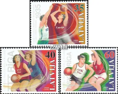 Produktbild von Briefmarken Lettland 2009 Mi 760-762 (kompl.Ausg.) postfrisch Basketball