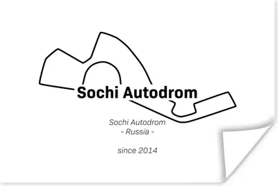 Produktbild von MuchoWow® Poster Sotschi - Formel 1 - Rennstrecke 180x120 cm - Fotoplakat
