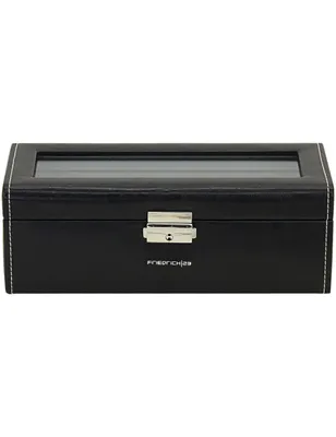 Produktbild von Friedrich Lederwaren Uhrenkasten Bond Feinsynthetik 4Uhren schwarz, 20086-2